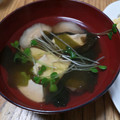 ソラねこ22's cooksnap of when they made ワカメ、豆腐、椎茸の簡単澄まし汁.