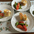 yesmama's cooksnap of when they made 彩り豊か♪カニカマとネギの卵焼き.