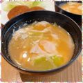 nakamucchi's cooksnap of when they made キャベツのぽっとん☆お味噌汁.