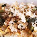 くむちん's cooksnap of when they made ☆じゃこと野沢菜の和風チャーハン☆.
