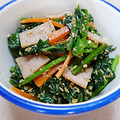 まきといん's cooksnap of when they made お弁当にも！ほうれん草とハムのごま和え.