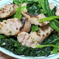 ゆけり３兄弟's cooksnap of when they made 魚肉ソーセージほうれん草炒め☝簡単美味し.