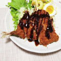 ぱふ♪'s cooksnap of when they made “アジフライきゃべつとんかつソース和え”.