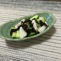 Laufen's cooksnap of when they made うま味が強い│長芋と胡瓜の紫蘇昆布茶和え.