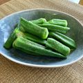 卯月のうさぎ２０１４'s cooksnap of when they made 簡単★オクラの塩こうじ漬け.