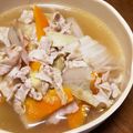 ma2kaboch's cooksnap of when they made 簡単！うどんスープで豚汁風(？)スープ.