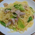 まーく71's cooksnap of when they made 豚バラとレタスのスパゲッティ☆塩ダレで☆.