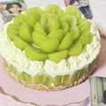 kyapu2's cooksnap of when they made シャインマスカットのレアチーズケーキ.