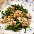 miyancat's cooksnap of when they made 間引き大根と豚肉のごま油炒め.