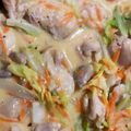 Utaujinsei's cooksnap of when they made 鶏肉と大根と白菜のクリーム煮.