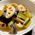 Rico430's cooksnap of when they made レンコン＊椎茸＊お揚げの煮物♪.