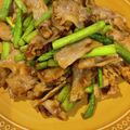 Sachi☆cafe's cooksnap of when they made アスパラと豚肉の中華風ピリ辛炒め♪.