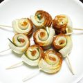 ぺこ＊＊＊'s cooksnap of when they made 大葉とチーズくるくる竹輪巻.