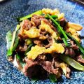 クックDGCFO3☆'s cooksnap of when they made 牛肉とニラと卵で☆オイスターソース炒め.