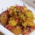 私市ビッキーズ津門巳's cooksnap of when they made “栗甘露煮南瓜サラダ紅生姜ごま塩和え”.