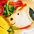 ふぉあぐら＊'s cooksnap of when they made キャラ弁★簡単スヌーピーおにぎり.