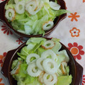 赤い電話's cooksnap of when they made 簡単！レタスとちくわのサラダ.