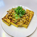 azbjbn's cooksnap of when they made 厚揚げ(生揚げ)納豆.
