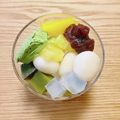 コムギ大好き's cooksnap of when they made 抹茶アイスと白玉フルーツのあんみつ.