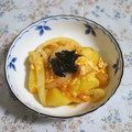 mmameco's cooksnap of when they made じゃがいもとたまねぎのキムチ炒め.