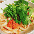 ﾐｰﾄﾊﾟｲママ's cooksnap of when they made 簡単！つるとんたん風♡明太子のおうどん.