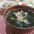 イベ長's cooksnap of when they made 桜えびとほうれん草の❀お吸い物❀.