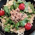 プルンバゴ's cooksnap of when they made 冷やしうどん：サラダうどん＊ツナマヨ.