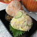 yu🐓's cooksnap of when they made ツナときゅうりのサラダ風おにぎり✨.