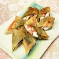 なつき☆ミ's cooksnap of when they made カニカマ・ハンペン・青ジソくるりん春巻き.