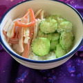 ankotetu's cooksnap of when they made カニカマときゅうりの簡単混ぜ寿司.