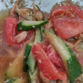 まりゆりひろこ's cooksnap of when they made きゅうりとトマトとツナの中華風サラダ.