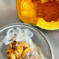 runa10's cooksnap of when they made かぼちゃの種の取り方巻いてあるラップで.