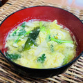 料理男子部's cooksnap of when they made ♡ほうれん草と卵のお味噌汁♡.