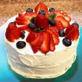 サボテンベリー★'s cooksnap of when they made アメリカ★簡単★いちごのお誕生日ケーキ♬.