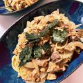 ponpocojp's cooksnap of when they made 玉ねぎとサバ缶だけ！簡単和風鯖味噌パスタ.
