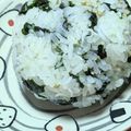 ゆけり３兄弟's cooksnap of when they made おにぎり朝食☆しらすと韓国海苔のおにぎり.