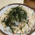 papikun's cooksnap of when they made しらすパック活用●海苔しらすおろし丼.
