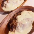 ☆iwack☆'s cooksnap of when they made びっくりドンキー風フォンデュチーズバーグ.