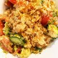ほしちゃろ's cooksnap of when they made アボカドとキュウリとトマトの簡単サラダ.