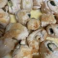 snow012's cooksnap of when they made 鶏ササミの梅しそチーズ巻き.