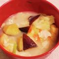 私市ビッキーズ津門巳's cooksnap of when they made 男爵ジャガイモさつまいも油揚げポタージュ.