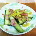 龍青空ママ's cooksnap of when they made ズッキーニとベーコンのダシダ炒め.