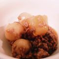 ♡ハムスター＆柴犬♪'s cooksnap of when they made 簡単♡ほっこり♡里芋と大根のそぼろ煮.