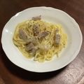 四児のハハ's cooksnap of when they made パンチェッタのカルボナーラ.
