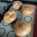 まんだちゃん's cooksnap of when they made ツルピカ♪全粒粉ベーグル.