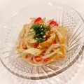 悠LOVE航's cooksnap of when they made もやしとちくわのピリ辛サラダ(*^^*).