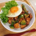 クックL65TLO☆'s cooksnap of when they made *鶏とアボカドのピリ辛照り焼き丼*.