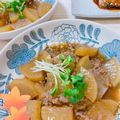 オウジリリノエ's cooksnap of when they made ほっこりするおかず♪そぼろ大根のとろみ煮.