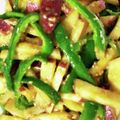 寿で候's cooksnap of when they made さつまいもとピーマンの胡麻味噌炒め.