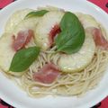 クック40IE82☆'s cooksnap of when they made 桃と生ハムの冷製パスタ.
